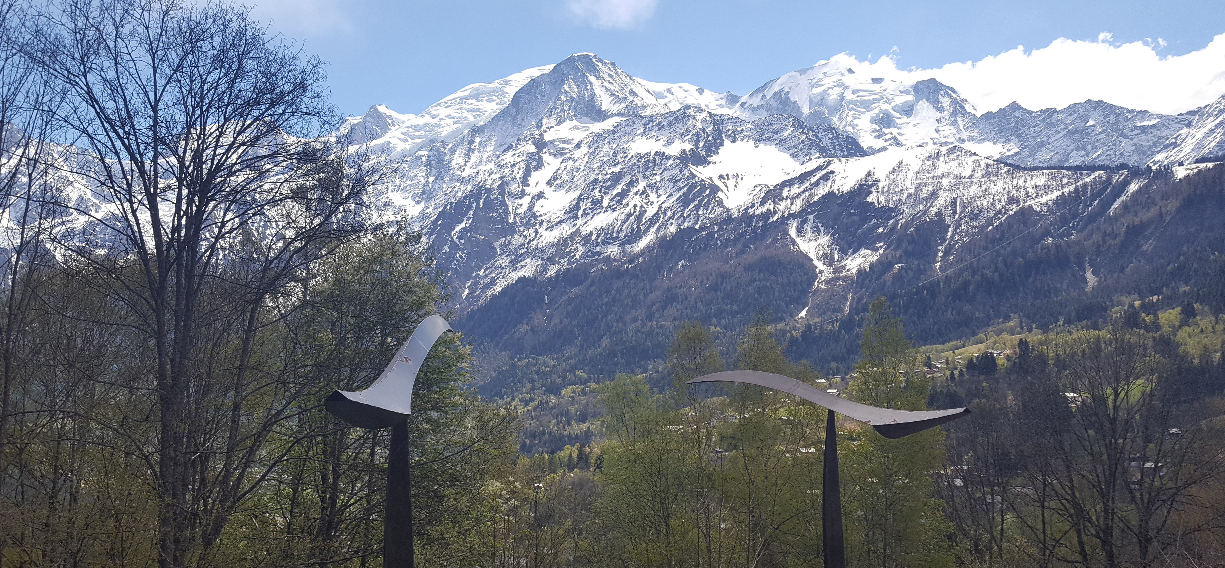 Vue depuis l'Ecole de physique des Houches