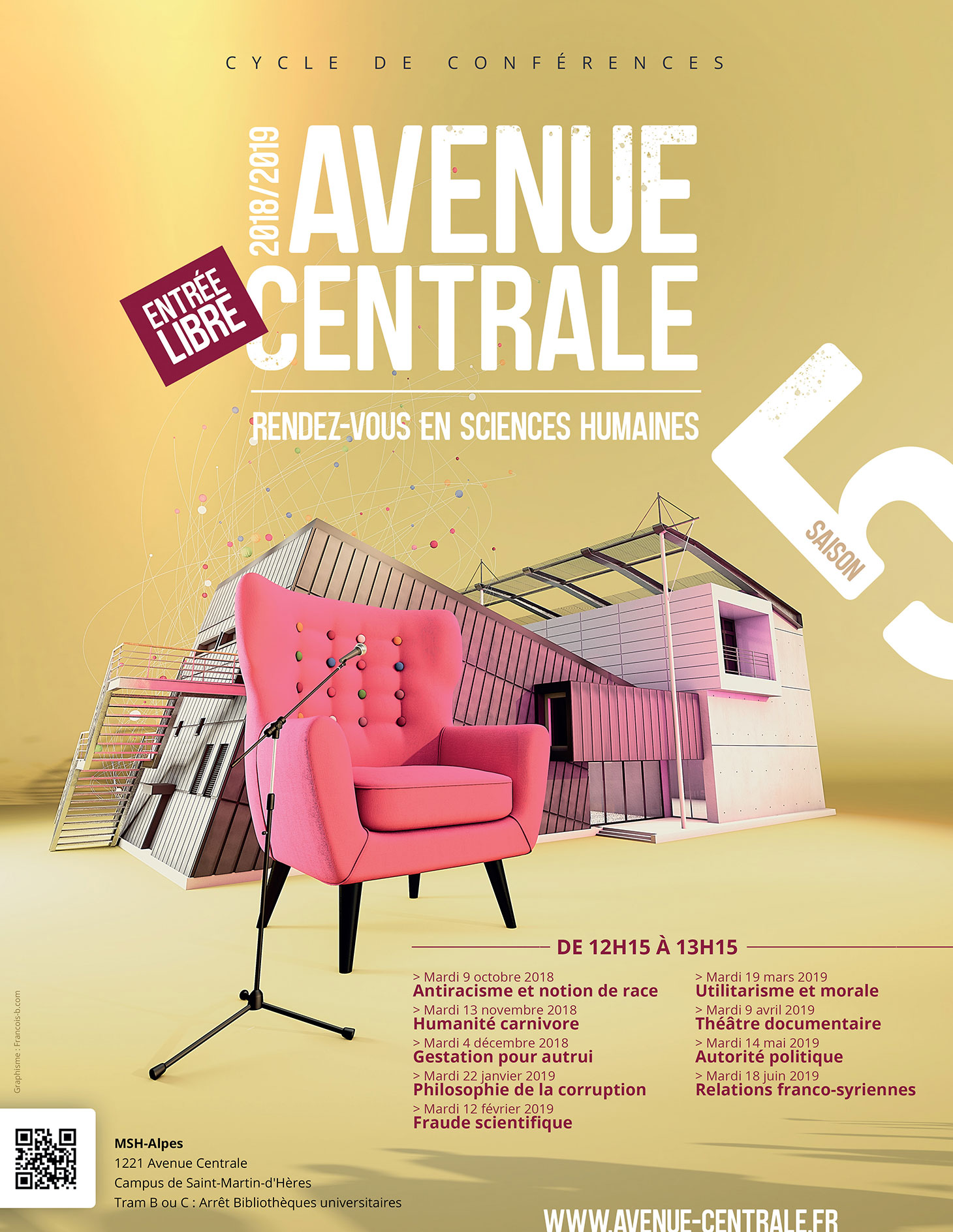 Affiche Avenue Centrale - Saison 2018 / 2019