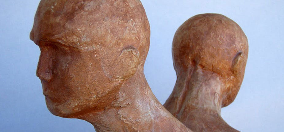 Pareja (Couple), sculpture en plâtre de Daquella Manera. © Daniel Lobo / Flickr, CC BY