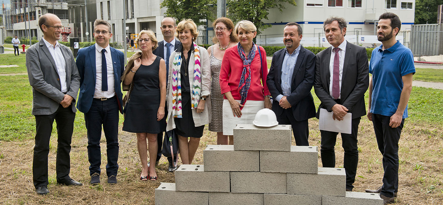 Cérémonie des 1res pierres de l’axe ouest du Domaine universitaire - Le 10 juillet 2017