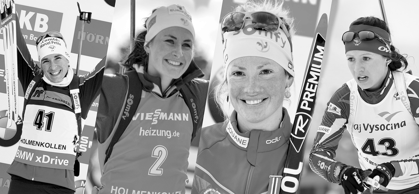 Anaïs Bescond, Justine Braisaz, Marie Dorin-Habert et Anaïs Chevalier © Shutterstock