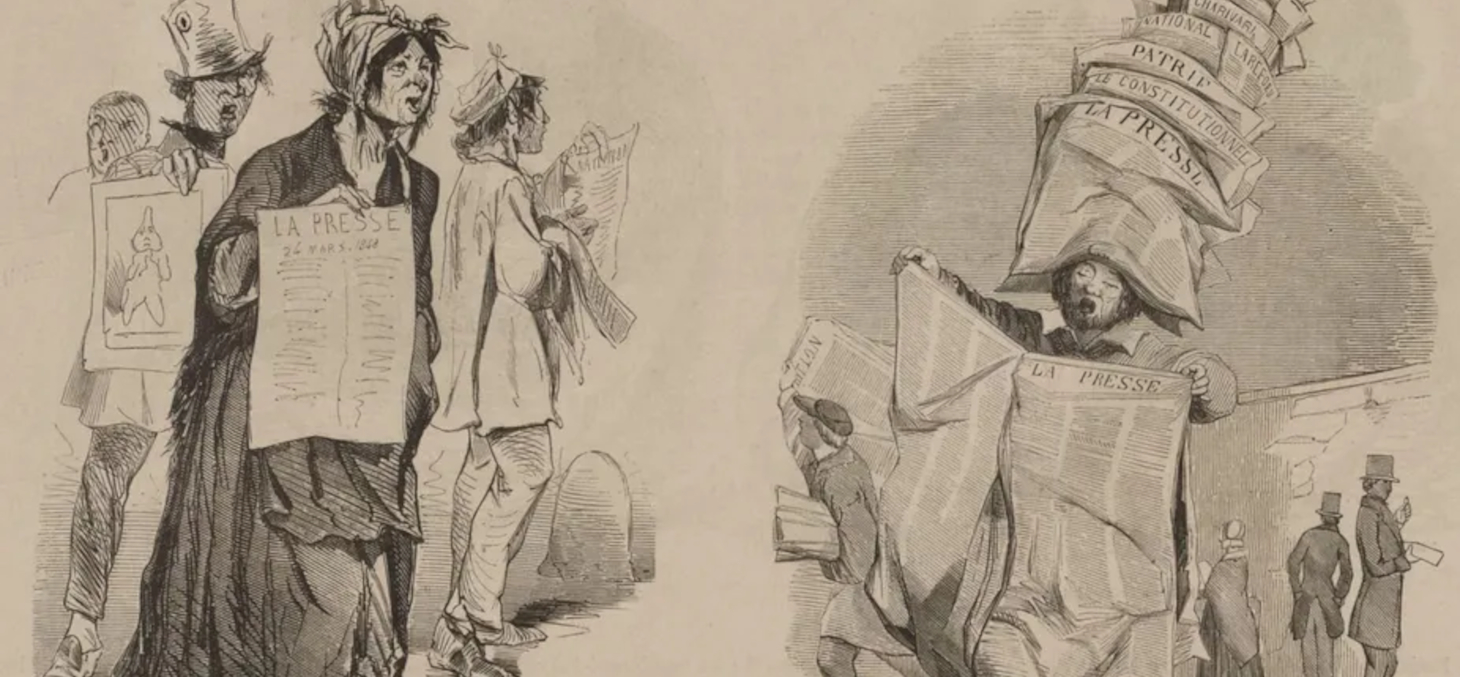 Les crieurs de journaux, 1848. Musée Carnavalet