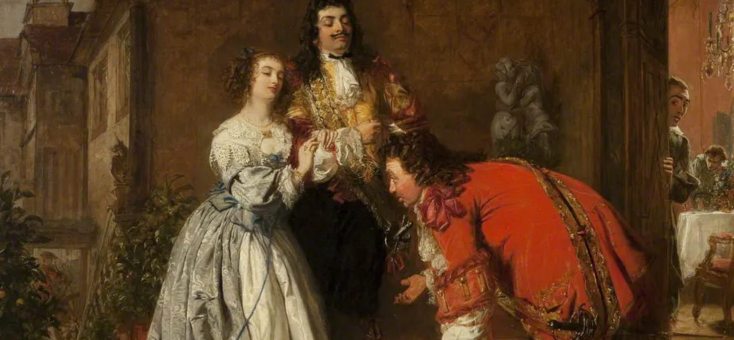 Une scène du Bourgeois Gentilhomme, par William Powell Frith WilPublic domain, via Wikimedia Commons