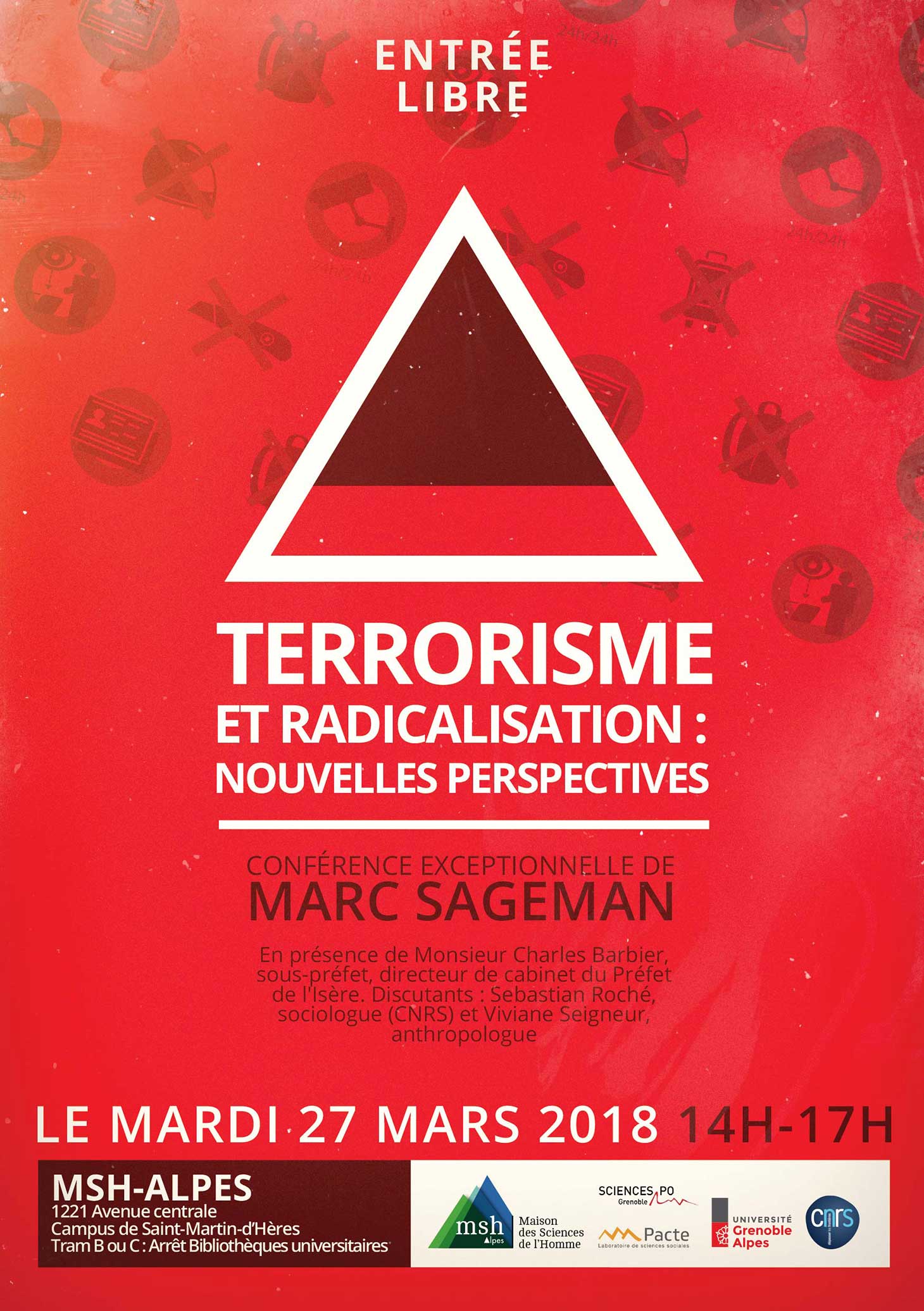 Affiche de la conférence terrorisme et radicalisation