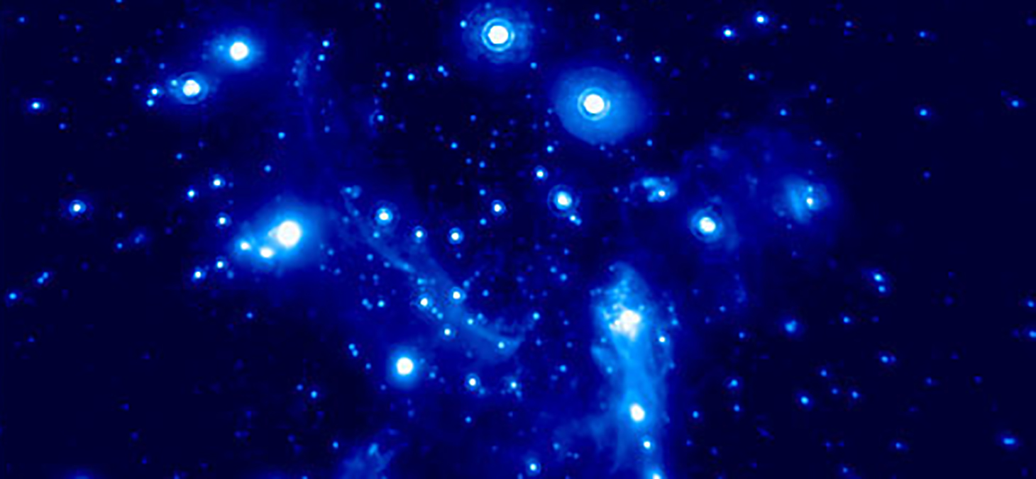 Sagittarius A* et son amas d’étoiles © Observatoire de Paris / LESIA