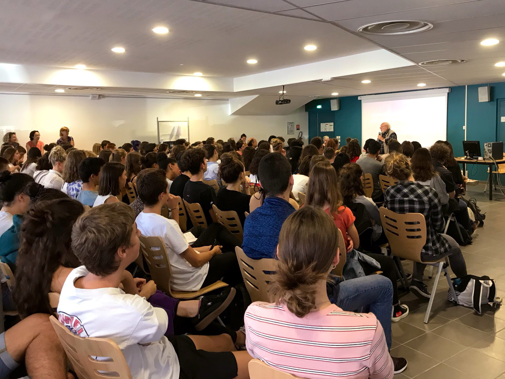 Rencontre d’exception avec Yves Coppens et Michel Brunet au lycée Argouges