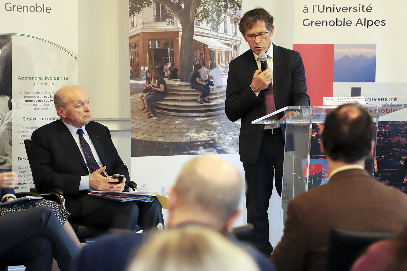 Jacques Toubon, Défenseur des Droits, et Patrick Lévy, président de l'UGA