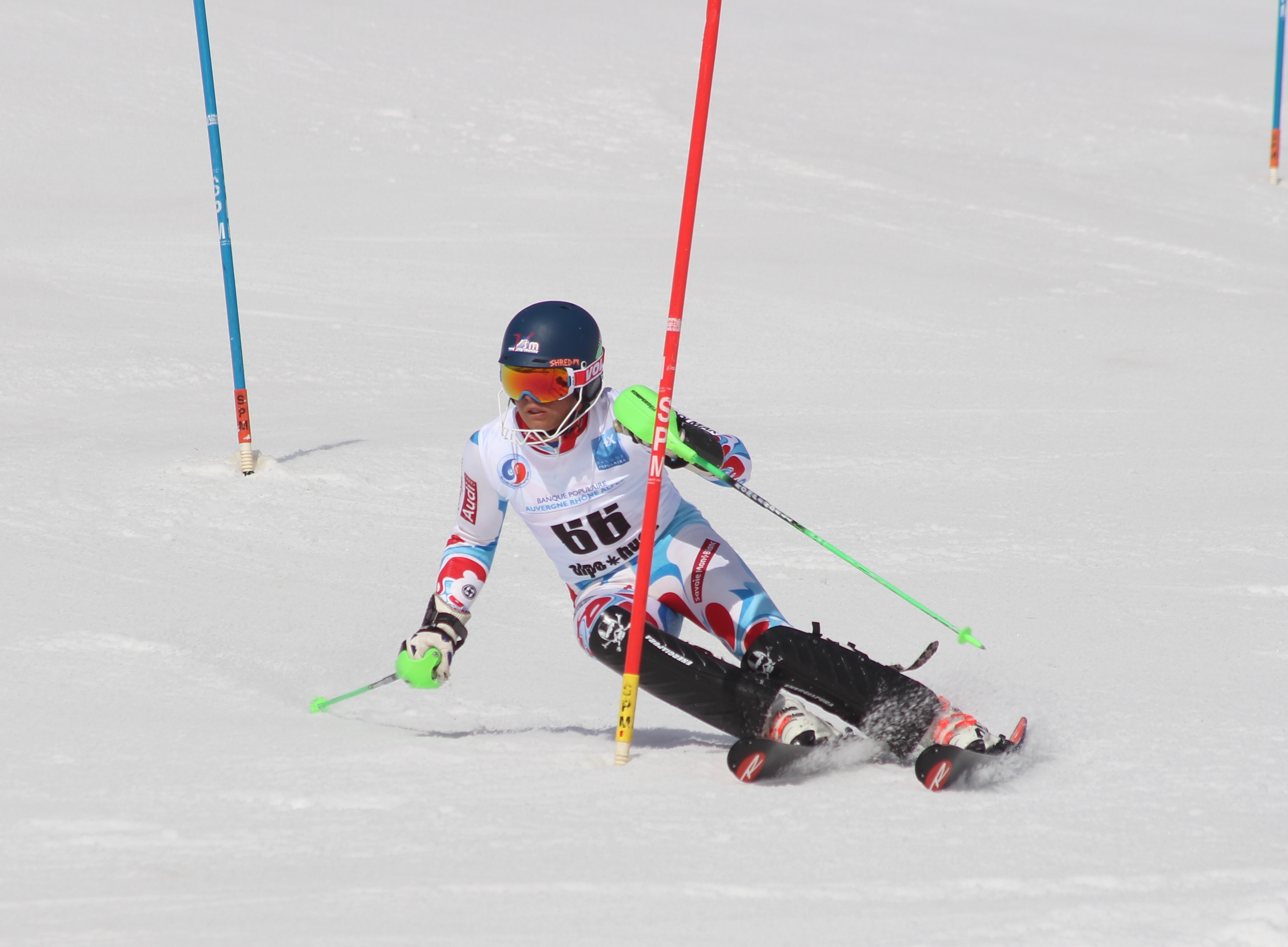 Joffrey Vanheule, médaillé en slalom