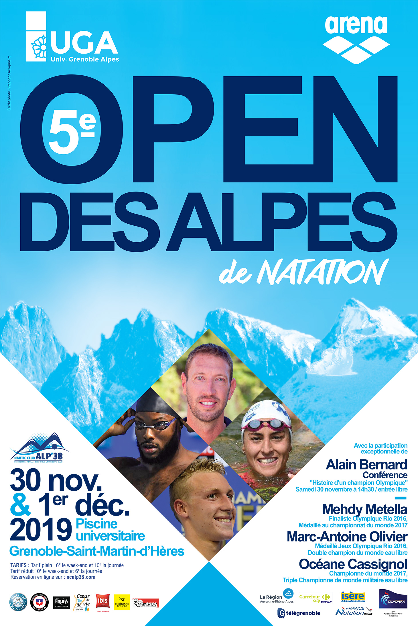 Affiche de l'Open des Alpes 2019