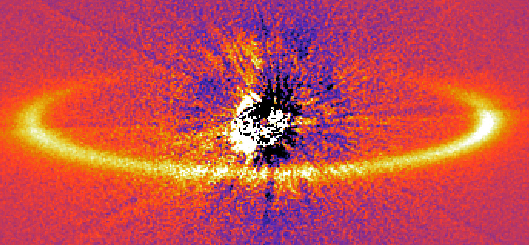 Disque protoplanétaire autour de l'étoile HR4796A 