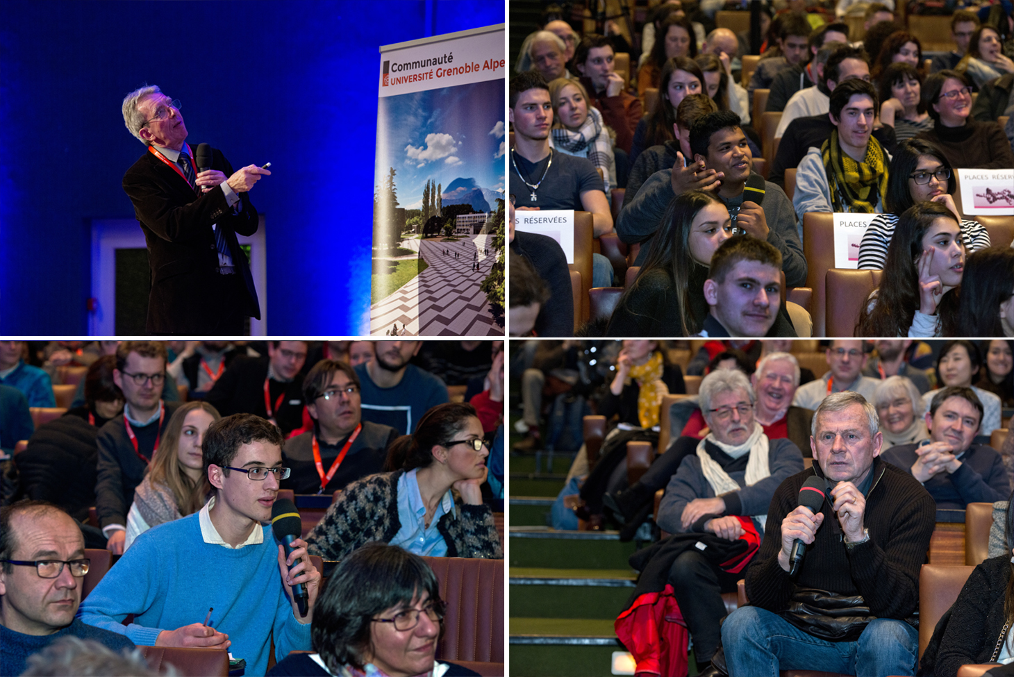 Rencontre entre lycéens et prix Nobel de chimie 2016 © Dircom UGA