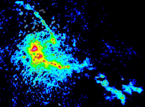 L’amas d’étoiles en formation W43-MM1 © ESO/ALMA/F. Motte/T. Nony/F. Louvet/Nature Astronomy